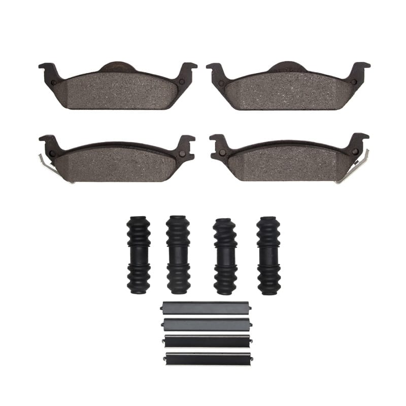 R1 03-04 Dodge Dakota RWD Rear Semi Met Pads & Hardware Kit