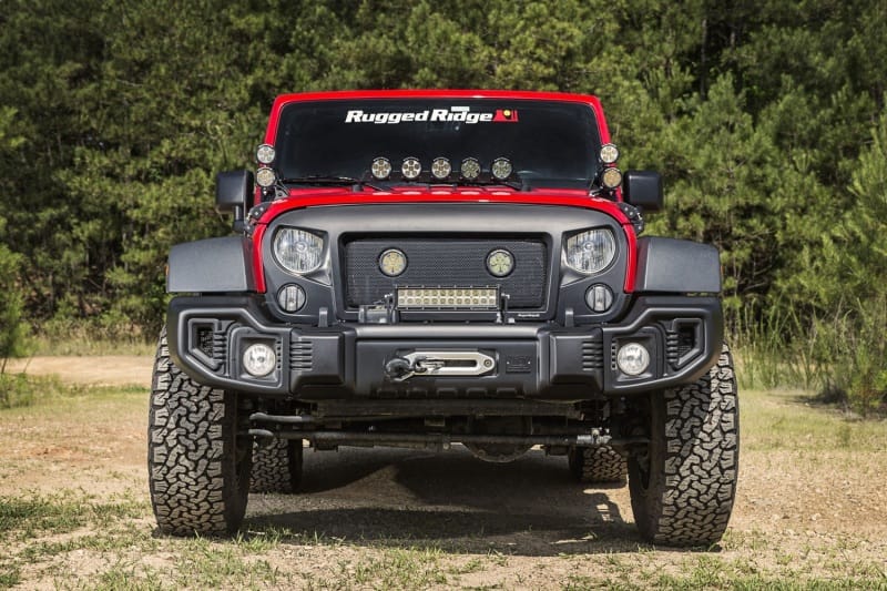 Rugged Ridge Spartacus Front Bumper Black 07-18 Jeep Wrangler thumbnail 2