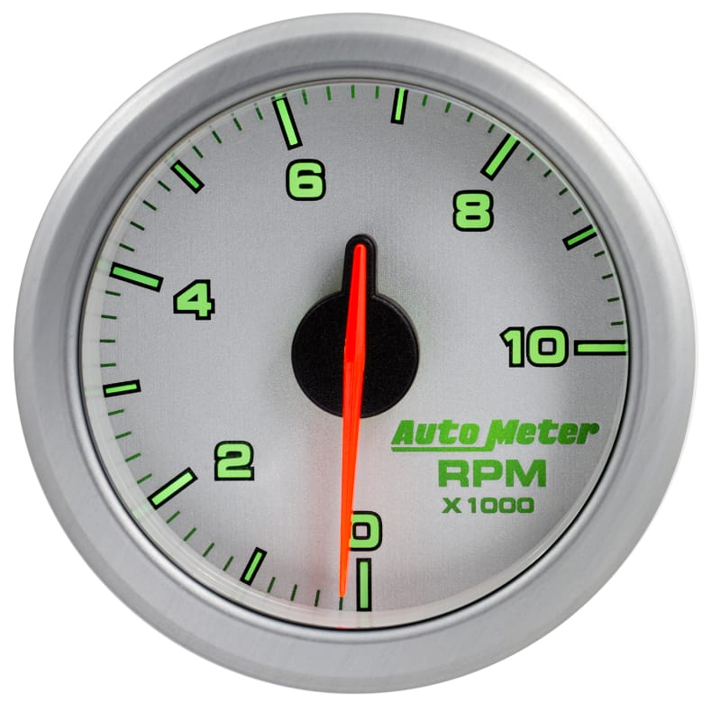 Autometer Airdrive 2-1/6in Tachometer Gauge 0-10K RMP - Silver thumbnail 3