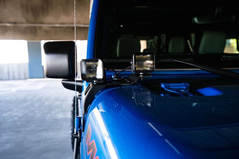 DV8 Offroad 20-22 Jeep JL 392/ Jeep JT Mojave Edition Dual Pod Light Mounts thumbnail 4