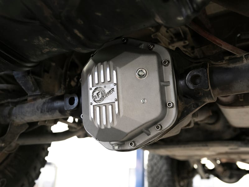 aFe 97-18 Jeep Wrangler TJ/JK Dana 44 Street Series Differential Cover w/ Machined Fins - Raw thumbnail 3