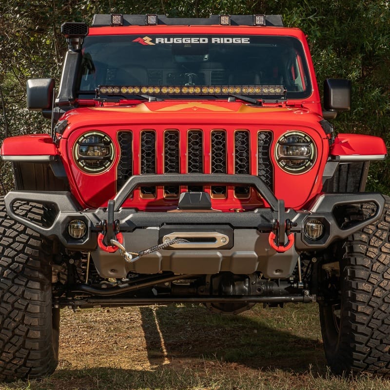 Rugged Ridge Venator Front Bumper W/Overrider & Winch Tray JL thumbnail 3