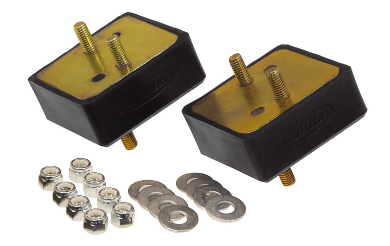 Prothane 67-92 Jeep V8 Motor Mounts - Black