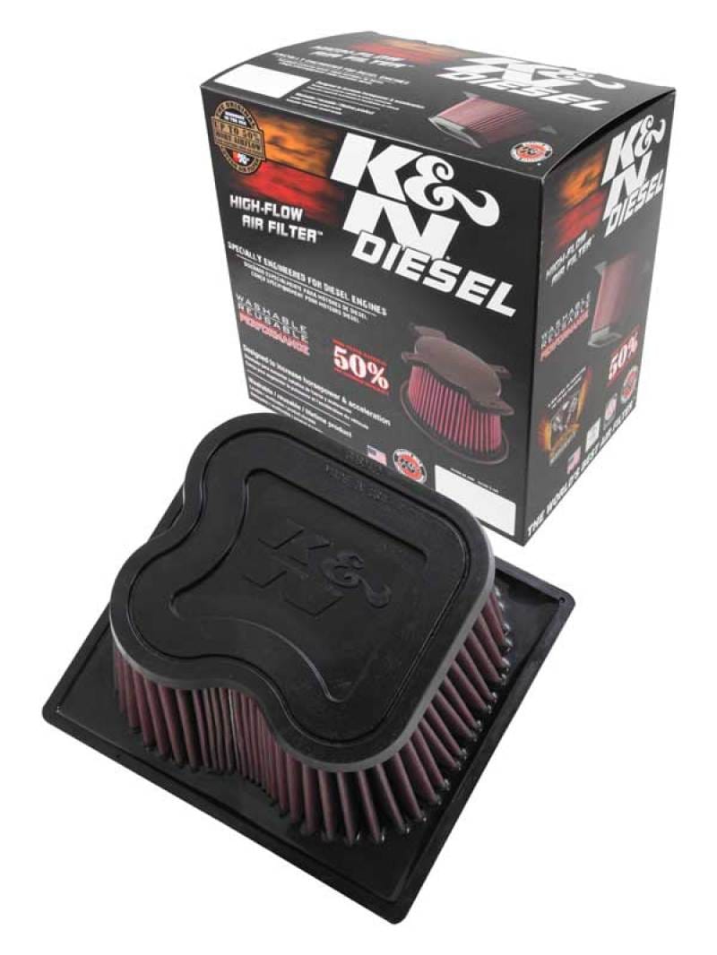 K&N 10-11 Dodge Ram 2500/3500/4500/5500 6.7L L6 Diesel Replacement Air Filter thumbnail 3