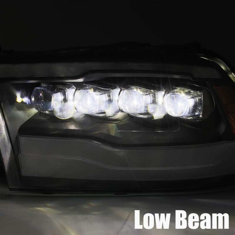 AlphaRex 09-18 Dodge Ram 1500HD NOVA LED Projector Headlights Plank Style Design Chrome w/DRL thumbnail 3