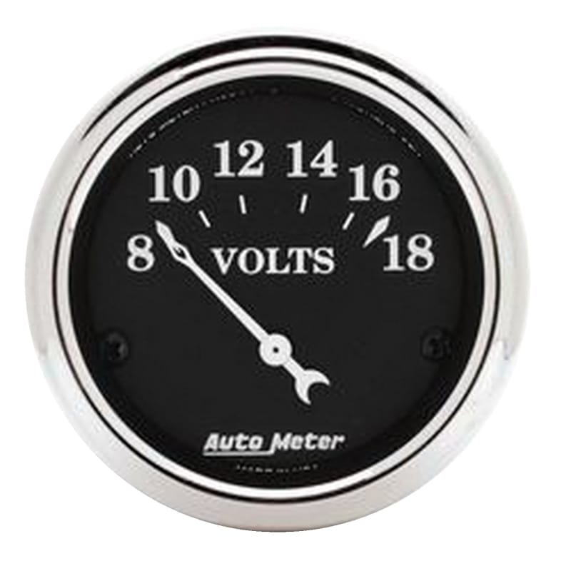Autometer Old Tyme Black 5 Piece Kit (MPH/FUEL/OILP/WTMP/BAT) 55-59 Chevy Truck Direct-Fit Dash Kit thumbnail 6
