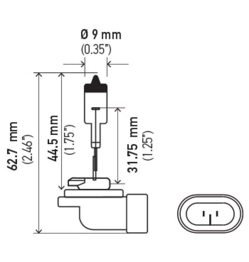 Hella Bulb 881 12V 32W XEN WHT XB (2) thumbnail 3
