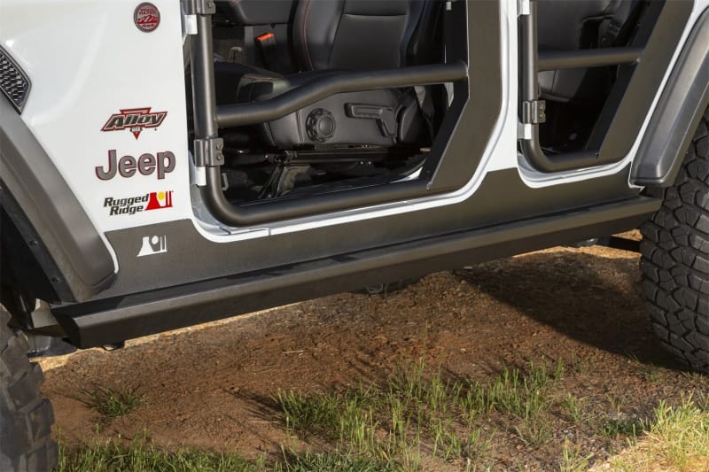 Rugged Ridge XHD Rock Sliders 18-20 Jeep Wrangler JL 4 Door thumbnail 3