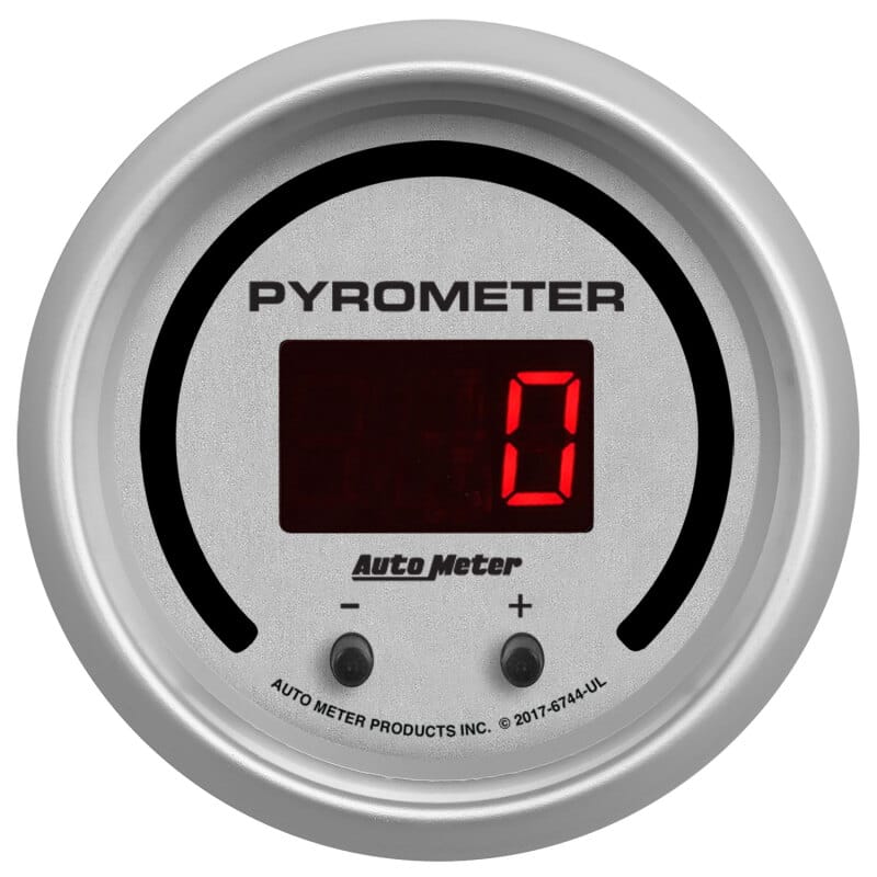 Autometer 52.4mm Silver Two Channel 0-2000 Degree Pyrometer (EGT) Ultra-Lite Elite Digital Gauge thumbnail 3