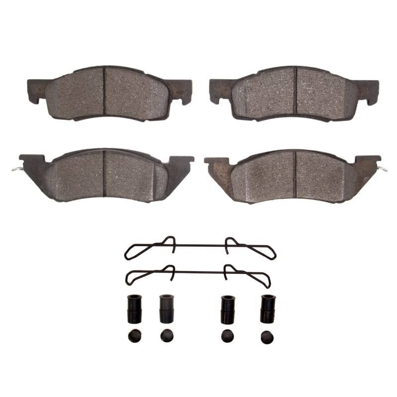 R1 87-90 Dodge Dakota 4WD Front Semi Met Pads & Hardware Kit