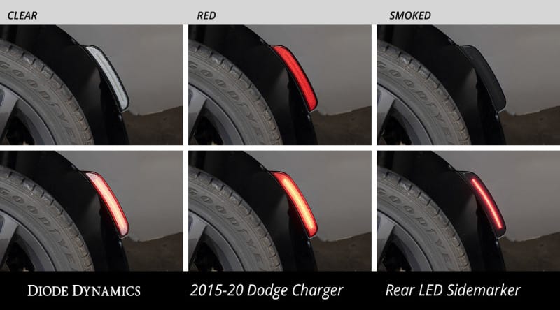 Diode Dynamics 15-21 Dodge Charger LED Sidemarkers - Smoked (set) thumbnail 6