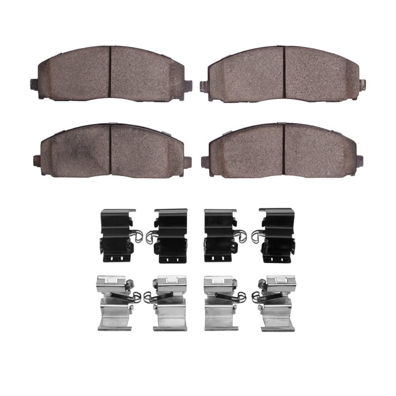 R1 2012-2025 Chrysler Pacifica Front R1 Euro Ceramic Pads & Hardware Kit