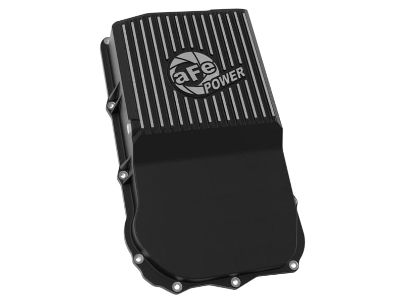 aFe 18-25 Jeep Wrangler JL V6 Transmission Pan - Black w/ Machined Fins thumbnail 2