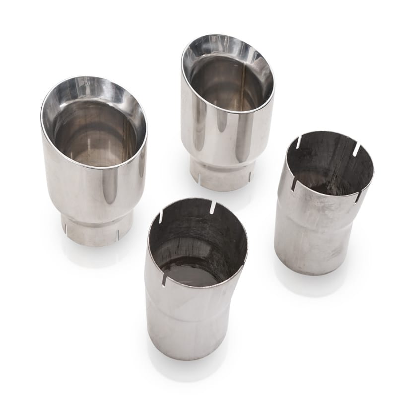 Stainless Works 4in Double Wall Slash-Cut Polished Tip Kit thumbnail 3