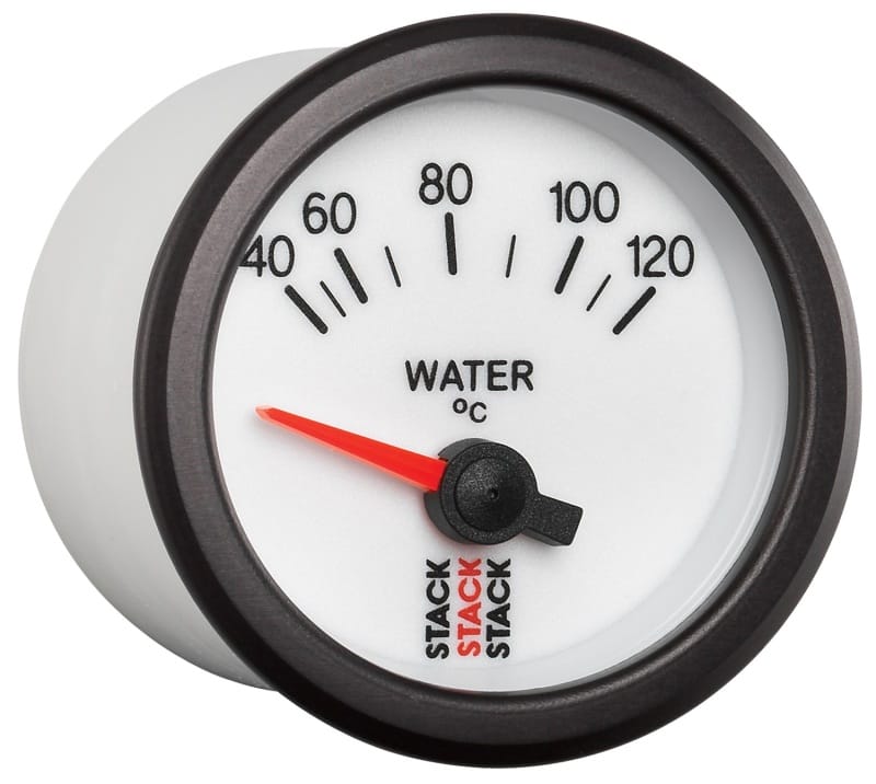 Autometer Stack 52mm 40-120 Deg C M10 Male Electric Water Temp Gauge - White thumbnail 5
