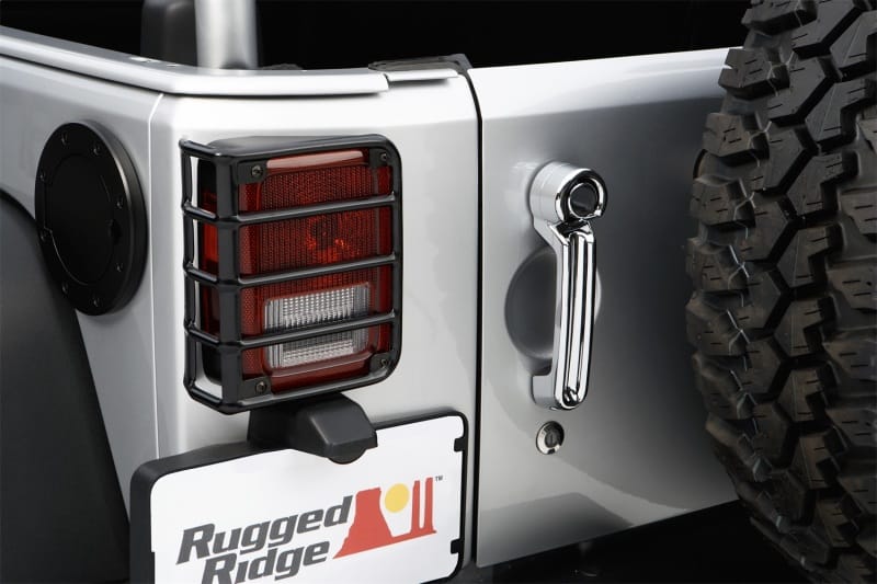 Rugged Ridge 07-18 Jeep Wrangler Black Tail Light Euro Guards thumbnail 2
