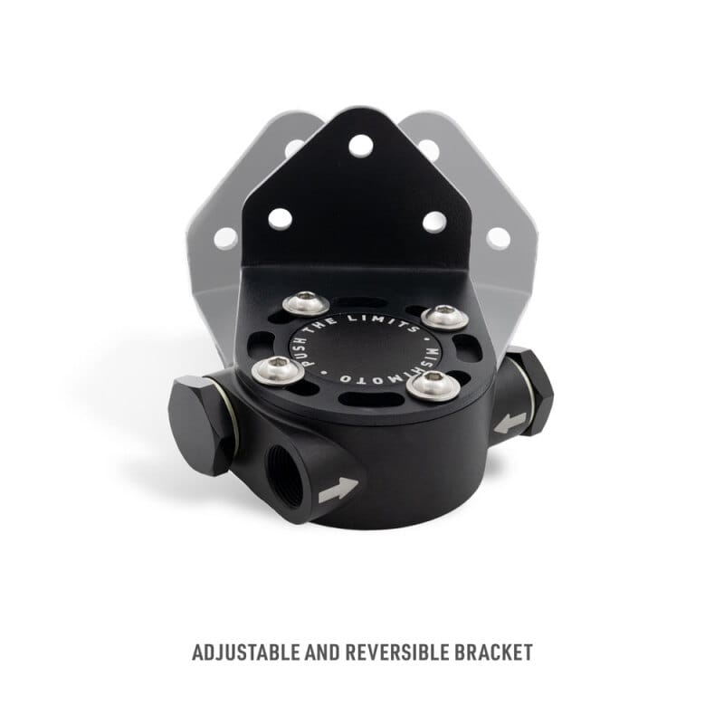 Mishimoto M20 x 1.5 - Remote Oil Filter Mount - Black thumbnail 2