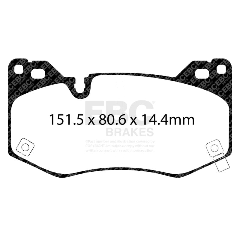 EBC Racing 2020+ Cadillac CT4-V 2.7T Front RP-X Brake Pads thumbnail 3