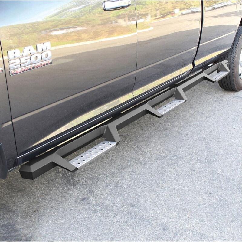 Westin/HDX 10-18 Ram 2500/3500 Crew Cab (8ft Bed) Drop Wheel to Wheel Nerf Step Bars - Txt Black thumbnail 3