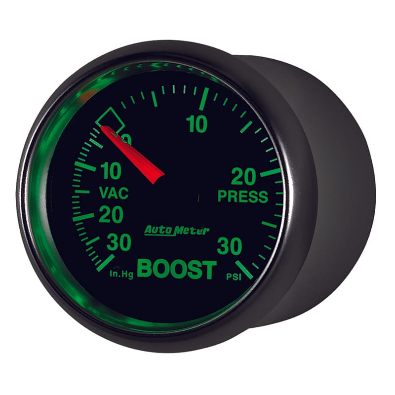 Autometer GS 52mm 30 In Hg.-Vac/30 PSI Mechanical Vacuum/Boost Gauge thumbnail 2