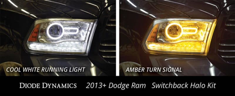 Diode Dynamics Dodge Ram Halo Lights LED 13-18 Ram Switchback Kit thumbnail 8
