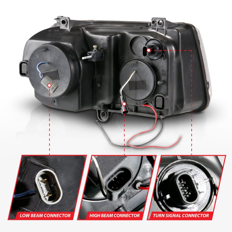 ANZO 2005-2010 Chrysler 300C Projector Headlights w/ Halo Chrome (CCFL) G2 thumbnail 7