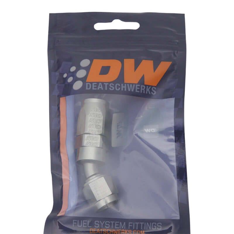 DeatschWerks 6AN Female Swivel 30-Degree Hose End CPE - Anodized Titanium thumbnail 2
