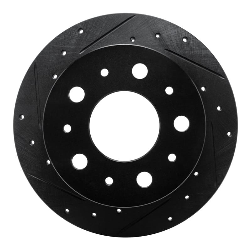 R1 14-21 Ram Promaster 2500 Rear Left Drilled & Slotted Black Brake Rotor - 633-40115L