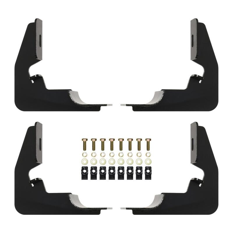 Westin 2014-2018 Chevy Silverado 1500 Reg Cab Premier Oval Nerf Step Bar Mount Kit - Black