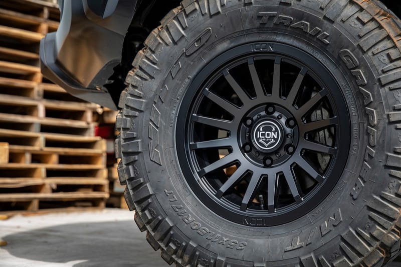 ICON Recon SLX 17x8.5 5x4.5 0mm Offset 4.75in BS 71.5mm Bore Satin Black Wheel thumbnail 6