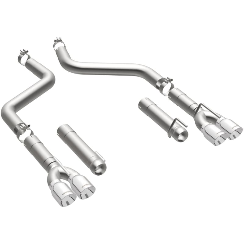 MagnaFlow Axle-Back, SS, 3in, Quad Split Rear 3.5 Tips 2015 Dodge Challenger incl SRT Hellcat thumbnail 3