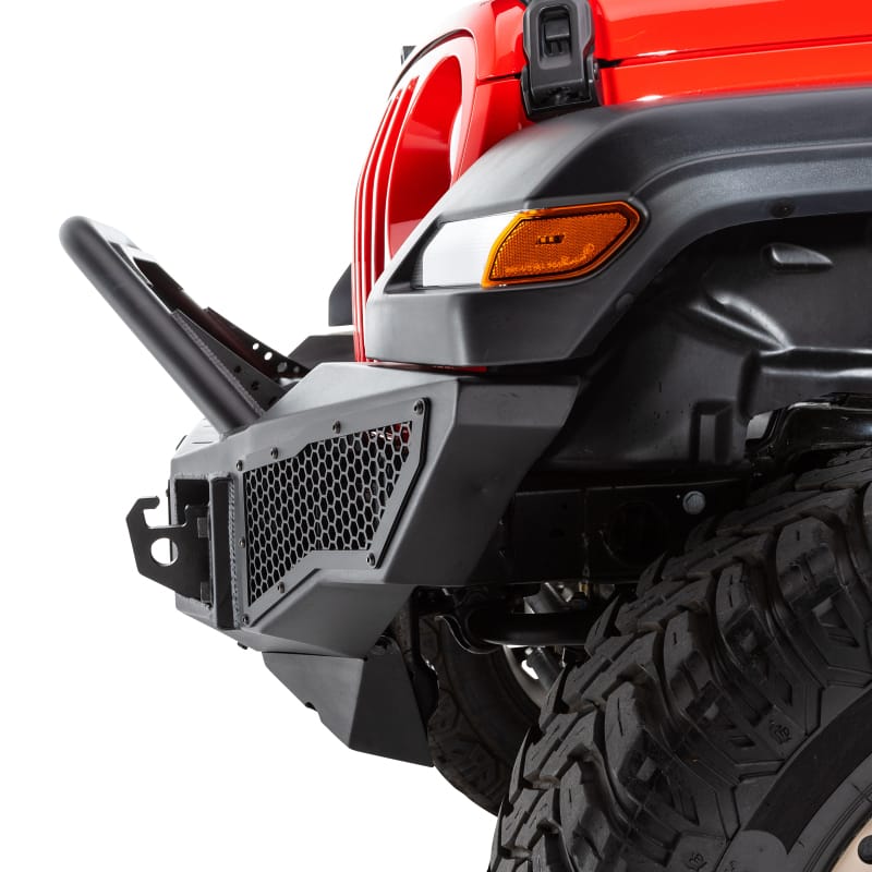 Go Rhino 07-20 Jeep Wrangler JL/JLU/JK/JKU/Gladiator JT Rockline Full Width Bumper w/ Overrider thumbnail 4