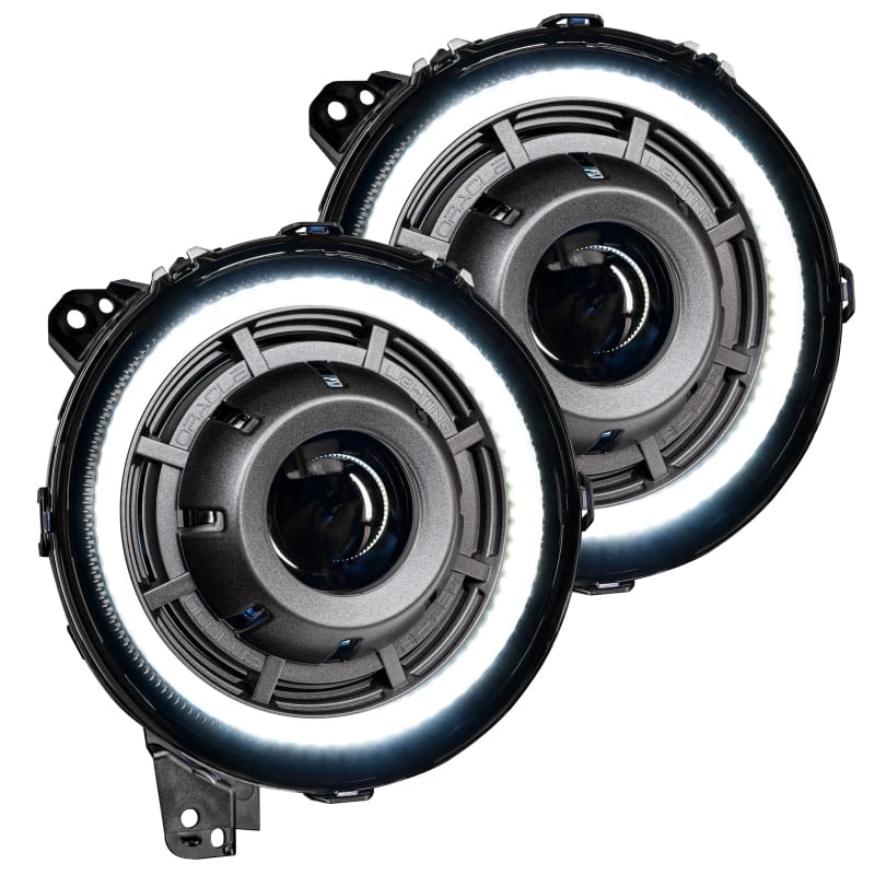 Oracle Jeep Wrangler JL Oculus Bi-LED Projector Headlights- Graphite Metallic - 5500K thumbnail 2