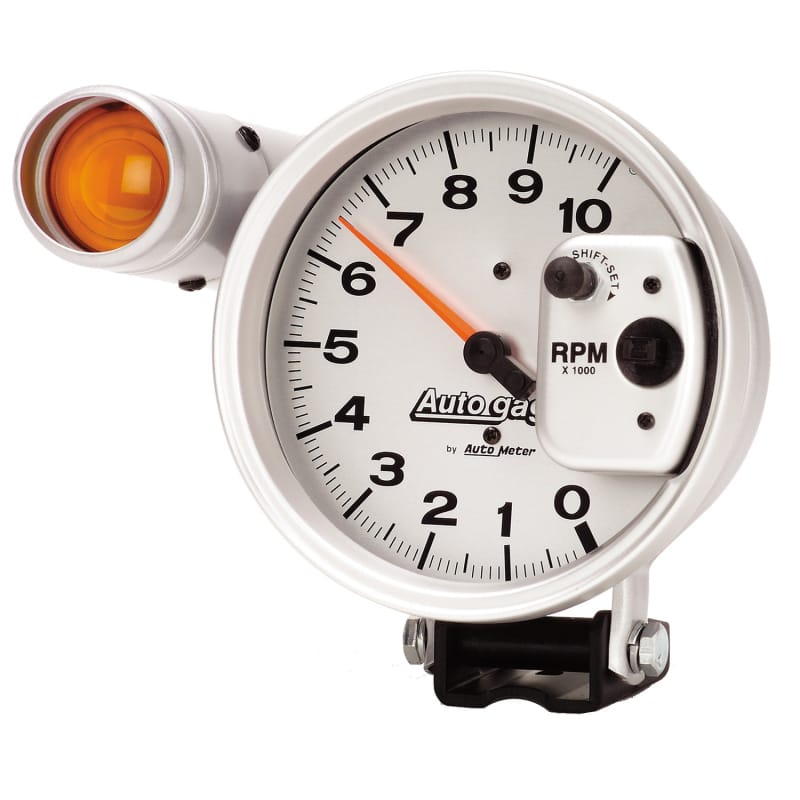 Autometer 5 inch 10,000 RPM Shift Lite Pedestal Tachometer Auto Gage thumbnail 2