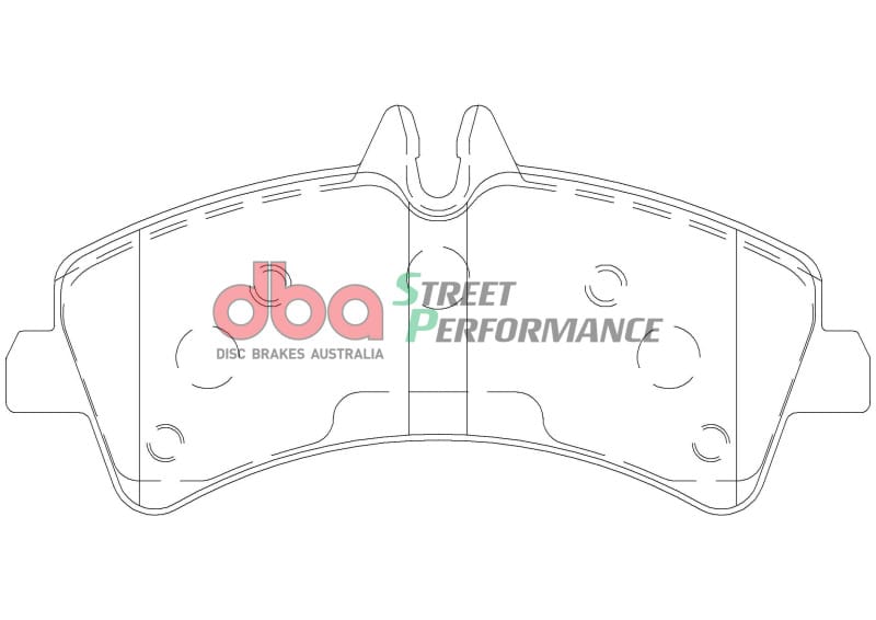 DBA 07-09 Dodge Sprinter 3500 DRW Rear SP Performance Brake Pads thumbnail 2