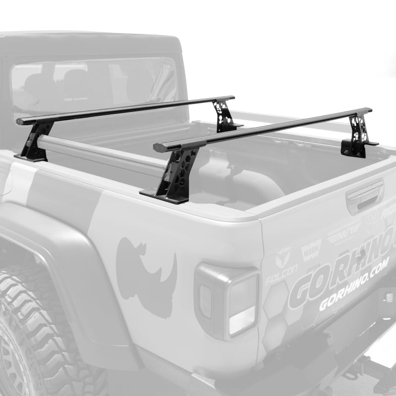 Go Rhino 20-22 Jeep Gladiator JT/16-22 Toy. Tacoma/05-21 Nssn Frontier XRS Cross Bars Kit - Tex. Blk thumbnail 4