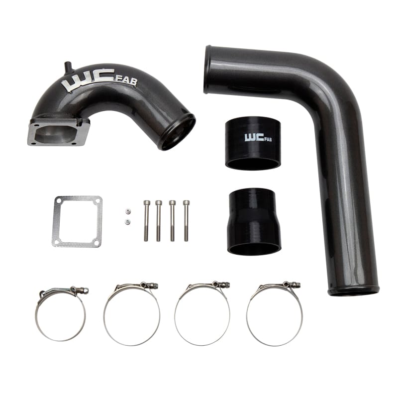 Wehrli 03-07 Cummins 5.9L D/S 3.5in. Intake Horn IC Pipe - Bengal Red thumbnail 2