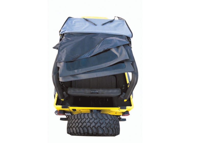 Rampage 1997-2006 Jeep Wrangler(TJ) Excludes LJ Unlimited Frameless Soft Top Kit - Black Diamond - 109535 thumbnail 2