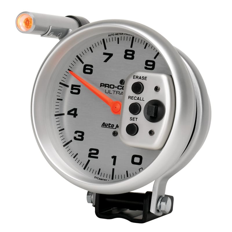 Autometer Ultra-Lite 5 inch 9000 RPM Single Range w/ Shift-Lite and Memory Tachometer thumbnail 2