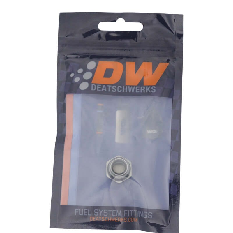 DeatschWerks 6AN ORB Male Plug Fitting with 1/8in NPT Gauge Port - Anodized DW Titanium thumbnail 2
