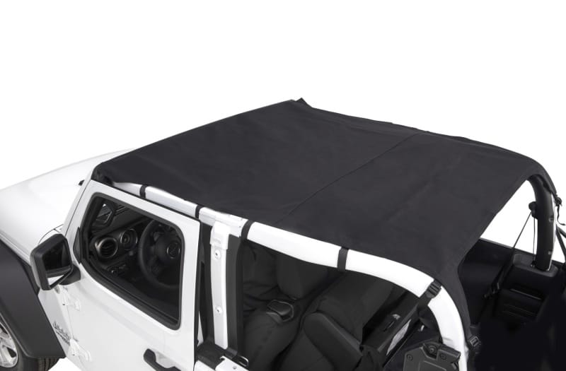 Rugged Ridge Savannah Brief Top Diamond Black 10-18 Jeep Wrangler JL 2-Door thumbnail 3