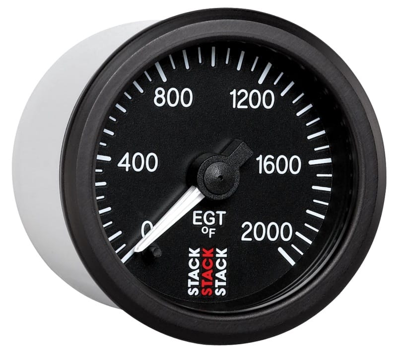 Autometer Stack 52mm 0-2000 Deg F Pro Stepper Motor Exhaust Gas Temp Gauge - Black thumbnail 5