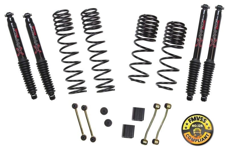 Skyjacker 2018 Jeep Wrangler JL 4 Door 4WD (Non-Rubicon) Long Travel 2 Stage 2in-2.5in Coil System - JL25BPBLT