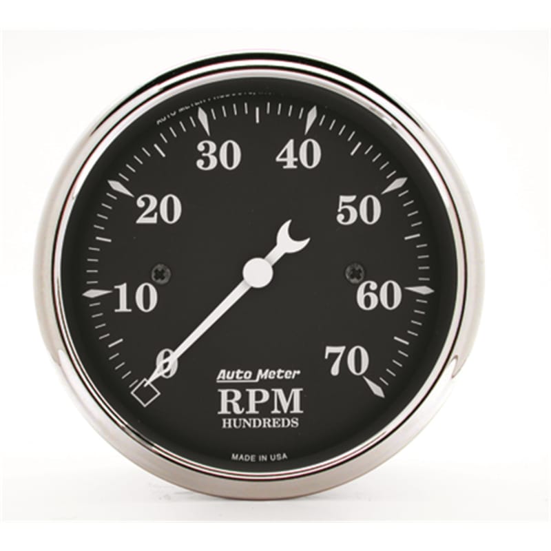 Autometer Old Tyme Black Gauge Kit 6 Pc Ford Truck 53-55 Tach/Mph/Fuel/Oilp/Wtmp/Volt thumbnail 7