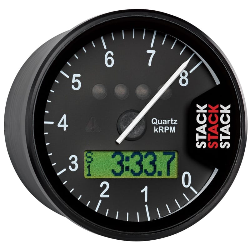Autometer Stack Display Tachometer 0-8K RPM - Black thumbnail 6