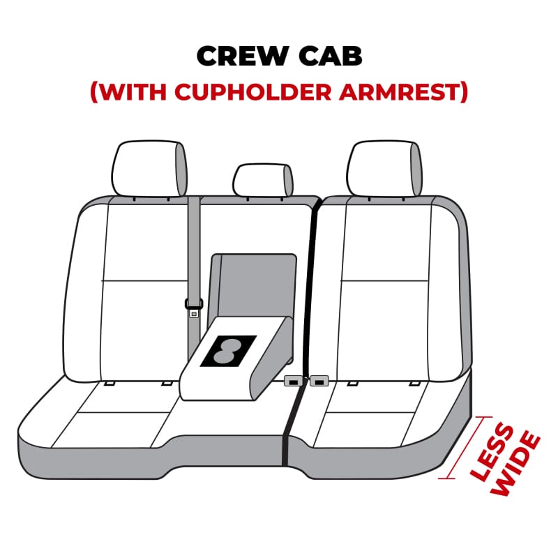 Covercraft 11-23 Dodge Ram Crew/Quad Cabs Rear w/FDA Endura Logo SeatSaver 2nd Row Seat Covers