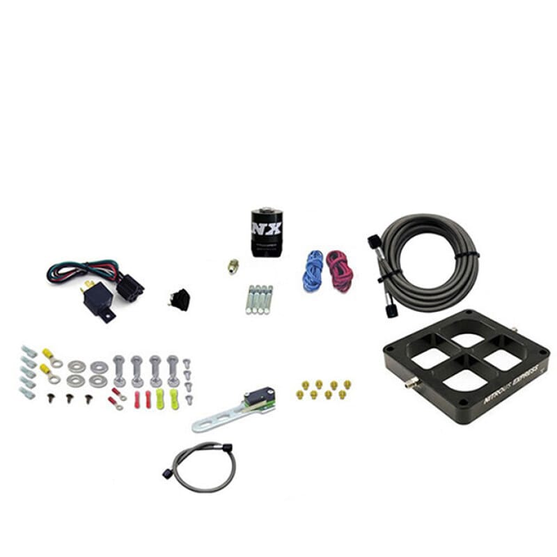 Nitrous Express Dry Single Entry Billet Crossbar Plate System 100-500hp (4500 Flange)- w/o Bottle