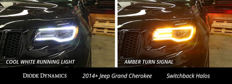 Diode Dynamics 14-21 Jeep Grand Cherokee Switchback LED Halos thumbnail 5