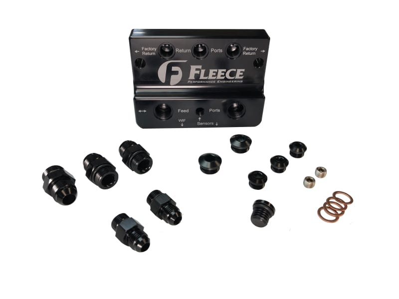 Fleece Performance 10-12 Dodge 6.7L Cummins 4th Gen Fuel Distribution Block thumbnail 2