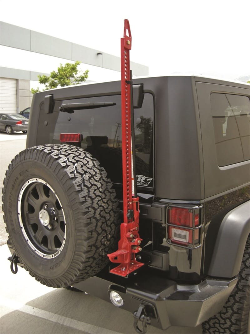 Rampage 2007-2018 Jeep Wrangler(JK) High Lift Jack Mount - Black thumbnail 2